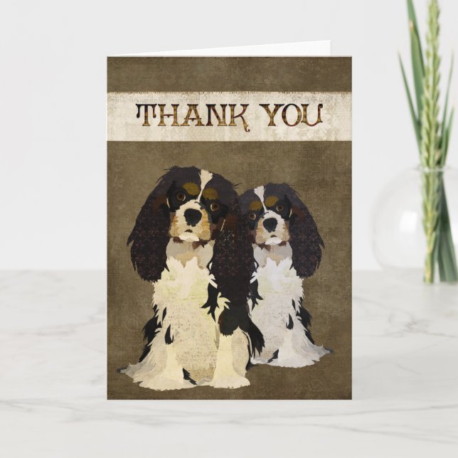Carte de remerciements cavalier du Roi Dogs (Devant)