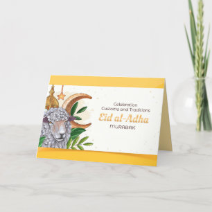 Carte De Remerciements Cébration de Custons et Traditions (eid al-Adha)