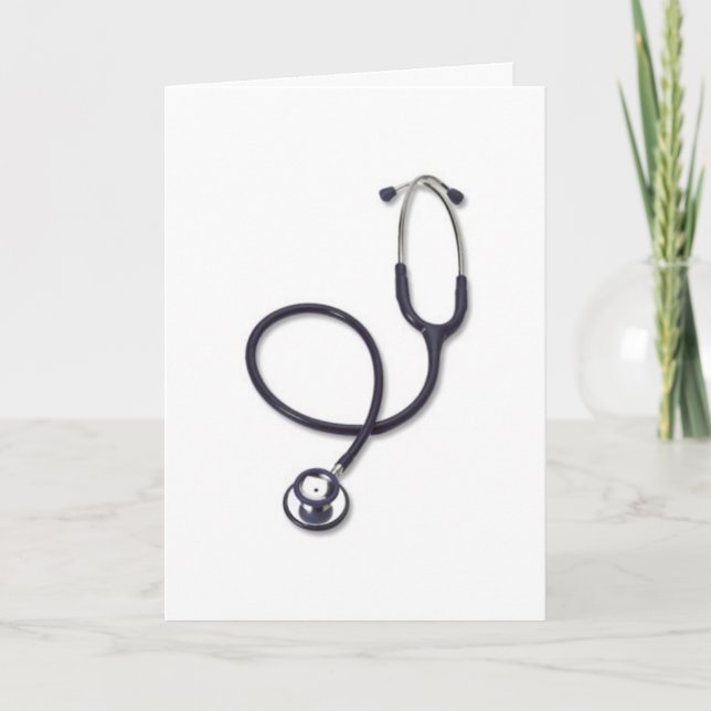 Carte De Remerciements Célébration des soins infirmiers et de la médecine (Devant)