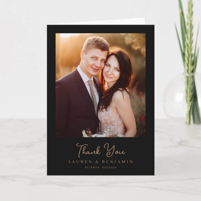 Carte De Remerciements Celestial Romance Wedding (Devant)