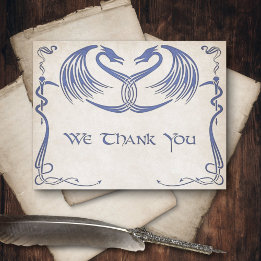 Carte De Remerciements Celtic Viking Dragon Mariage