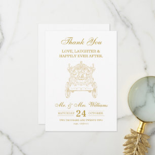 Carte De Remerciements Cendrillon d'or   Heureusement toujours après le M