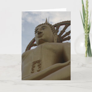 Carte De Remerciements cercle bouddha or