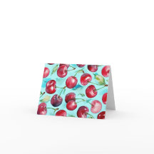 Cerises sucrées colorées d'aquarelle cerise art