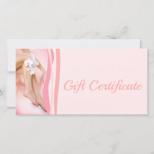 Carte De Remerciements Certificat cadeau de cirage du corps Orchidée de f