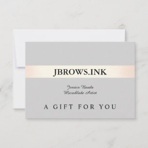 Carte De Remerciements Certificat cadeau Spa de beauté Promotion