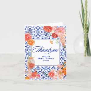 Carte De Remerciements C'est l'Amore Spritz Méditerranéen pour une Baby S