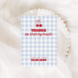 Carte De Remerciements C'est notre cerise sur le dessus Anniversaire Ging