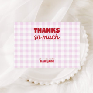 Carte De Remerciements C'est notre cerise sur le dessus Anniversaire Ging