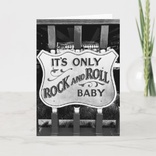 Carte De Remerciements 'C'est seulement du Rock and Roll Bébé'