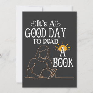 Carte De Remerciements C'est un bon jour pour lire un t-shirt, Chemise li