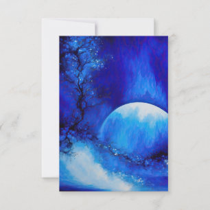 CARTE DE REMERCIEMENTS C'EST UNE LUNE BLEUE