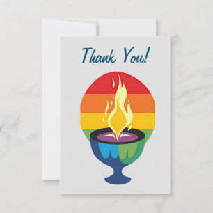 Carte De Remerciements Chalice flamboyant
