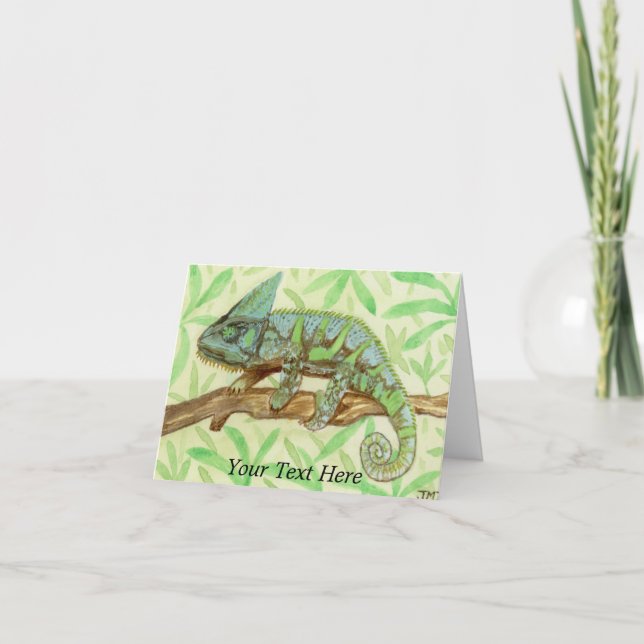 Carte De Remerciements Chameleon (Devant)