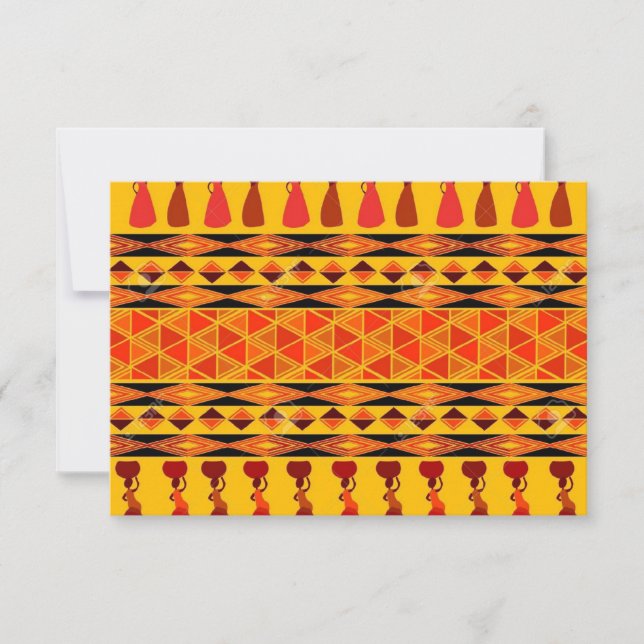 Carte De Remerciements Chansons d'Afrique (Devant)