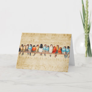Carte De Remerciements Chant et Chirping