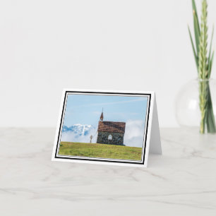 Carte De Remerciements Chapelle dans les nuages