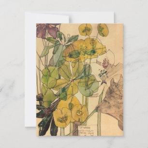 Carte De Remerciements Charles Rennie Mackintosh - Spurge With Yham 1909