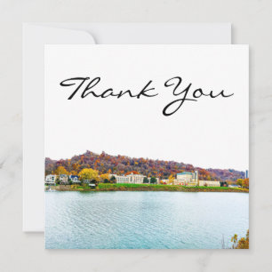 Carte De Remerciements Charleston Virginie Occidentale Skyline