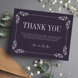 Carte De Remerciements Charlotte Couleurs courbes Remerciements pour