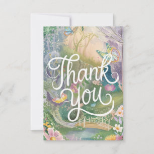 Carte De Remerciements Charmante Mignonne Wis Bois