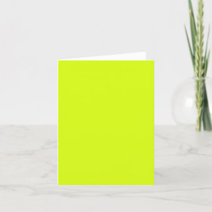 Carte De Remerciements Chartreuse Couleur jaune uni
