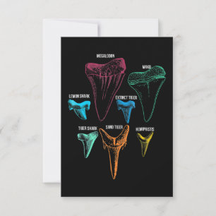 Carte De Remerciements Chasse aux dents de requin - Cadeaux de requin fou