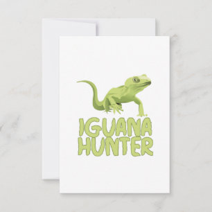 Carte De Remerciements Chasseur d'Iguana