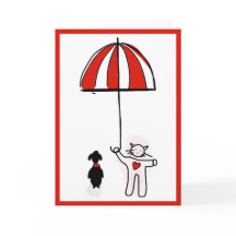 Chat Coeur & Parapluie Aime Doggy Valentine's Day