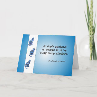 Carte De Remerciements Chat volontaire d'appréciation et citation de