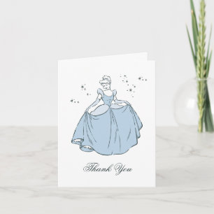 Carte De Remerciements Château de Cendrillon Anniversaire de conte de f