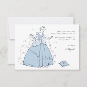 Carte De Remerciements Château de Cendrillon Anniversaire de conte de f