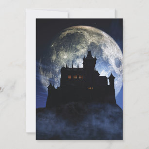 Carte De Remerciements Château d'Imaginaire la nuit