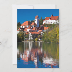 Carte De Remerciements Château et Abby au bord de la rivière
