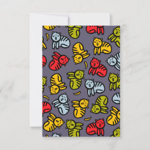 Carte De Remerciements Chats plus bananes