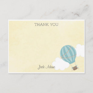 Carte de remerciements chaud de ballon à air