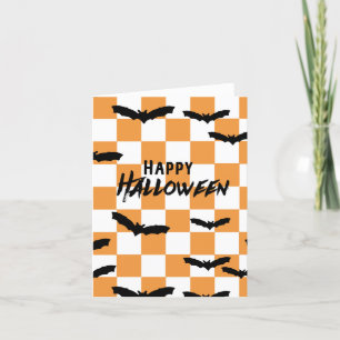 Carte De Remerciements Chauffage Éffrayant Halloween moderne Orange
