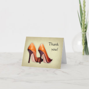 Carte De Remerciements Chaussures chaudes