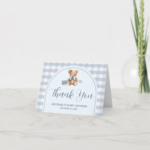 Carte De Remerciements Chaussures de bébé ours à peine attendre Baby Show