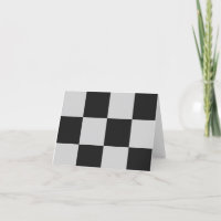 Checkered Black & White Squares or CUSTOM COLOR