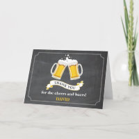 Cheers et bières Bière Mug Chalkboard