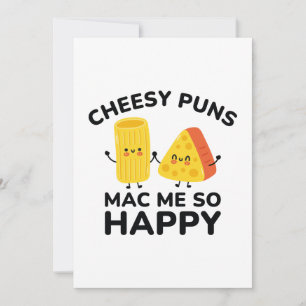 Carte De Remerciements Cheesy Puns Mac Me Tellement Heureux