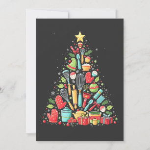 Carte De Remerciements Chef cuisinier cuisinier de Noël Cook Xmas