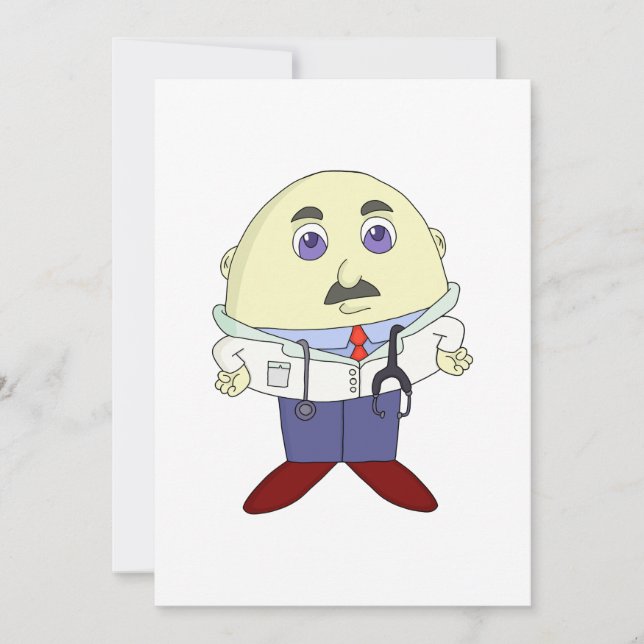 Carte De Remerciements Chef d'oeuf (Devant)