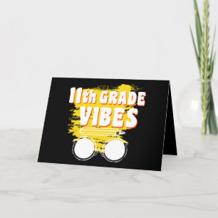 Carte De Remerciements Chemise 11e Année Vibes Retour à l'école Premier J