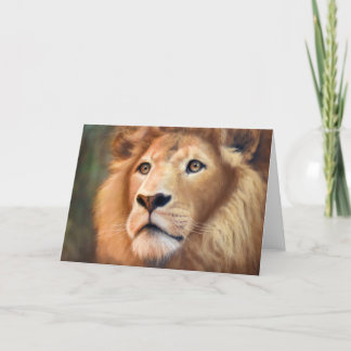Carte De Remerciements Chèque-cadeau de lion