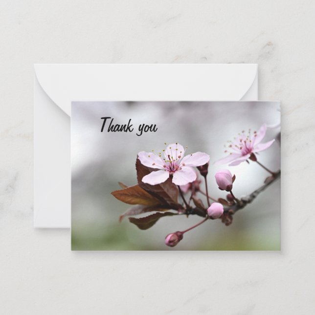 Carte de remerciements Cherry Blossom (Devant)