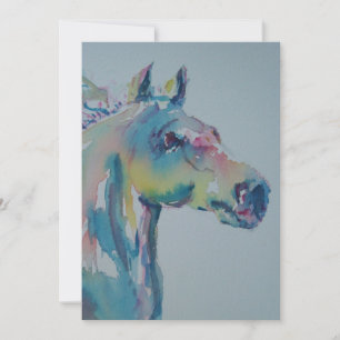 Carte De Remerciements Cheval de plusieurs couleurs