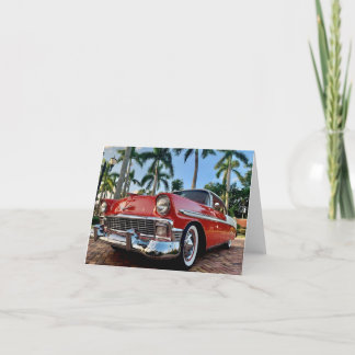 Carte De Remerciements Chevy Belair 1956