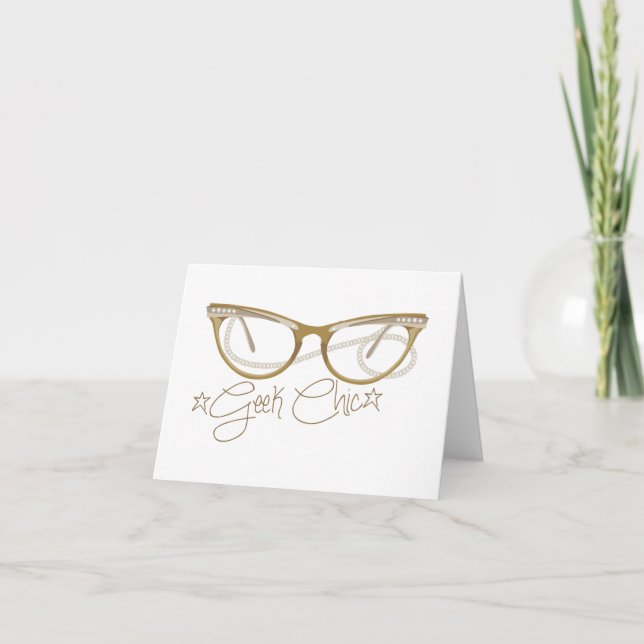 Carte De Remerciements Chic geek (Devant)